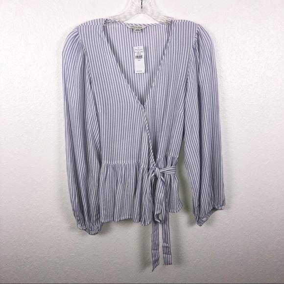 American Eagle Outfitters Tops | New American Eagle Wrap Front Tie Waist Top | Poshmark